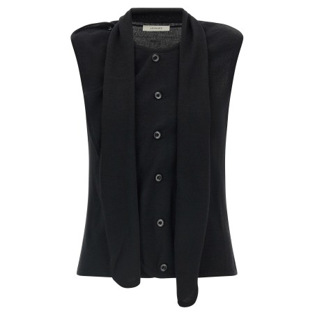 Draped panel vest