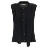 Draped panel vest