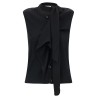 Draped panel vest