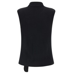 Draped panel vest