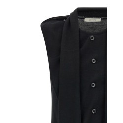 Draped panel vest
