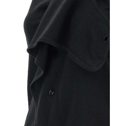 Draped panel vest