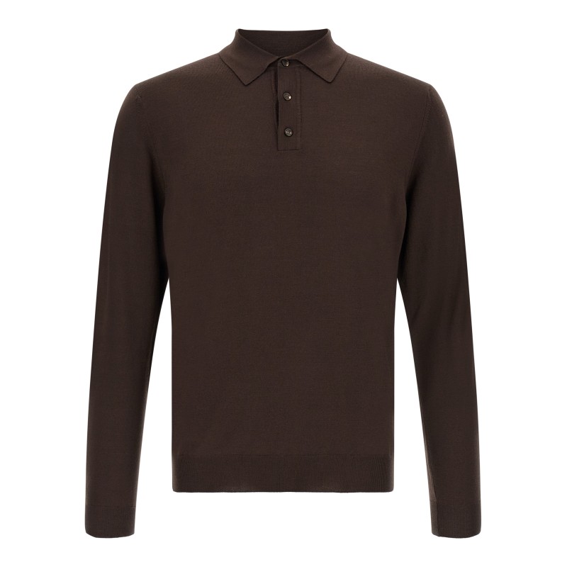 Long sleeve polo shirt