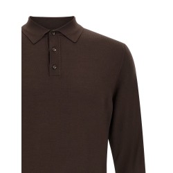 Long sleeve polo shirt