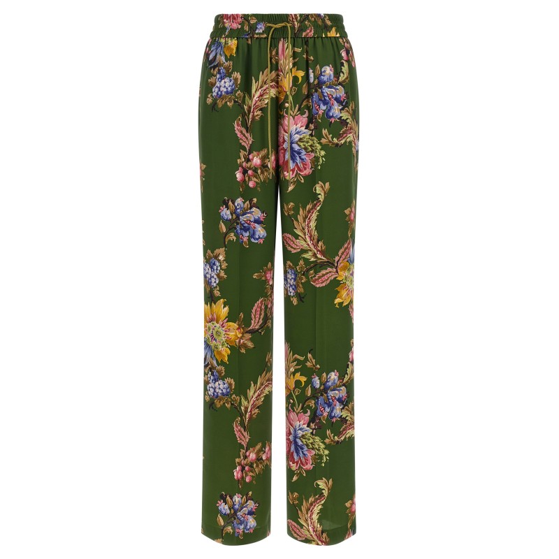 Floral print trousers