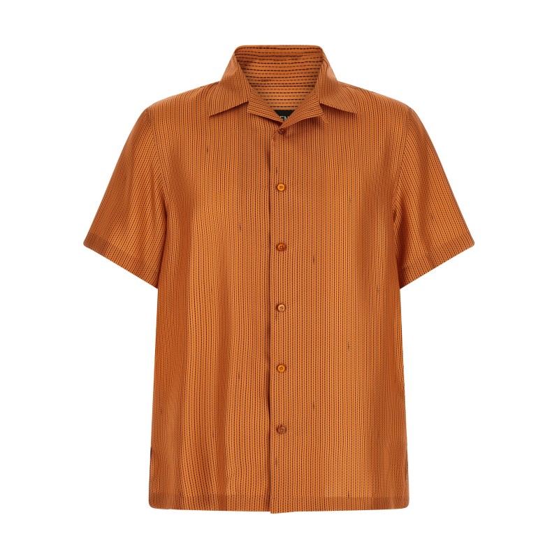 'Selleria' stitching silk shirt