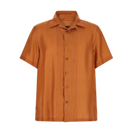 'Selleria' stitching silk shirt