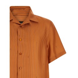 'Selleria' stitching silk shirt