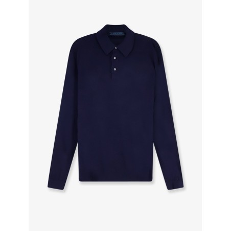 Wool polo shirt