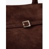 Le Cambon 35 suede handbag