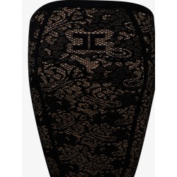 Embroidered knitted skirt