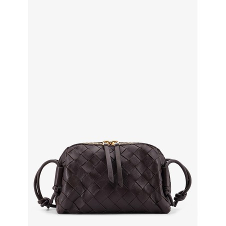 Leather clutch with Intrecciato Concert motif