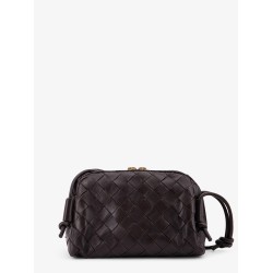 Leather clutch with Intrecciato Concert motif