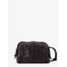 Leather clutch with Intrecciato Concert motif