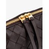 Leather clutch with Intrecciato Concert motif