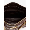 Panthea suede and leather shoulder bag