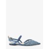 Colibrì Lite flat mesh slingback with FF embroidery