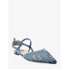 Colibrì Lite flat mesh slingback with FF embroidery