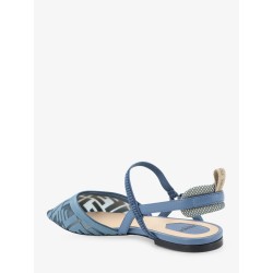 Colibrì Lite flat mesh slingback with FF embroidery
