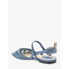 Colibrì Lite flat mesh slingback with FF embroidery