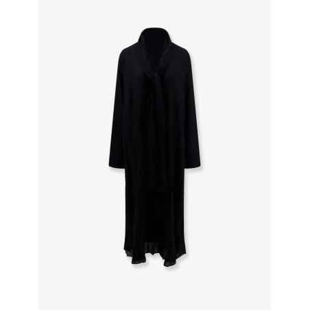 Rounded Neckline recycled viscose dress