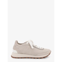Suede sneakers with Monili embellishment