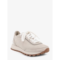 Suede sneakers with Monili embellishment