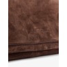 Suede crossbody bag with Monili details