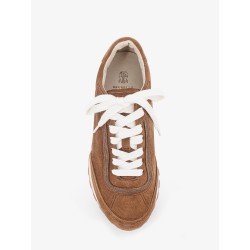 Suede sneakers with Monili embellishment