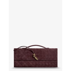 Andiamo Suede Clutch with Intrecciato pattern