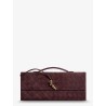 Andiamo Suede Clutch with Intrecciato pattern