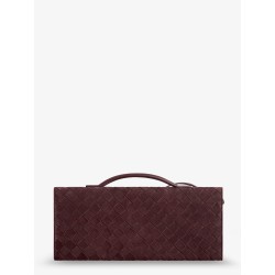 Andiamo Suede Clutch with Intrecciato pattern