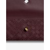 Andiamo Suede Clutch with Intrecciato pattern