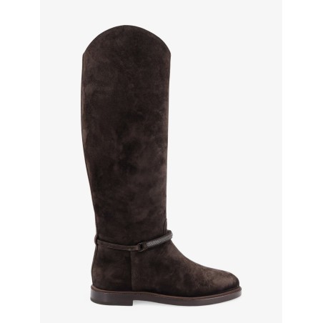 Precious Strap Suede Boots