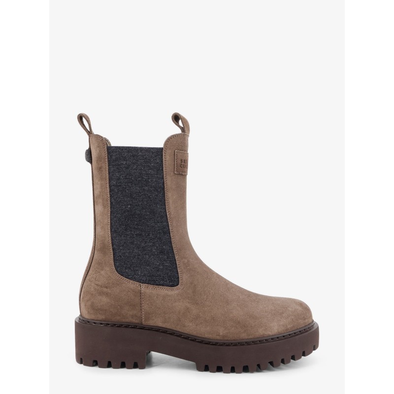 Suede Boots with Precious Loop detail