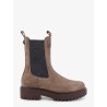 Suede Boots with Precious Loop detail