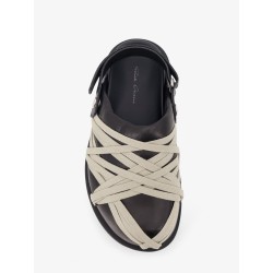 Padded Megalace Platform leather sandals