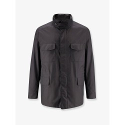 Traveller Field Jacket with pied-de-poule pattern