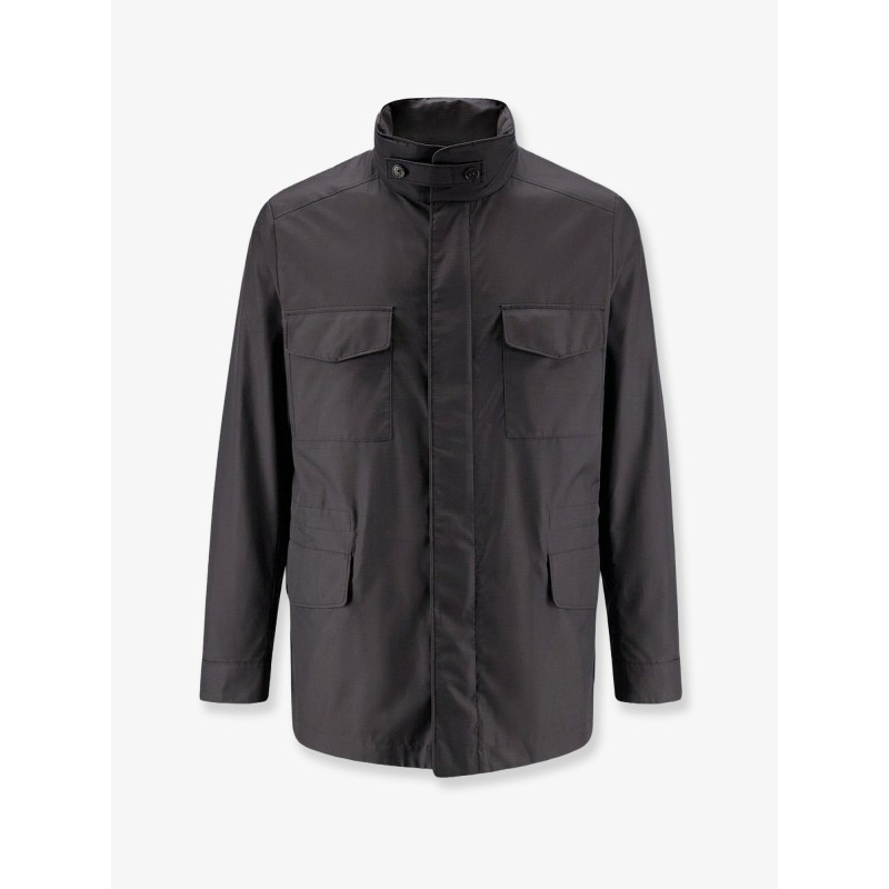 Traveller Field Jacket with pied-de-poule pattern