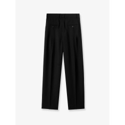 Wool blend tailored trousers