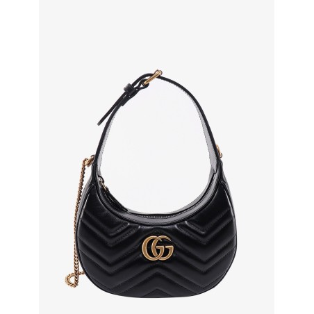 GG Marmont quilted leather shoulder bag with metal GG logo