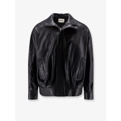 Paulo black leather jacket