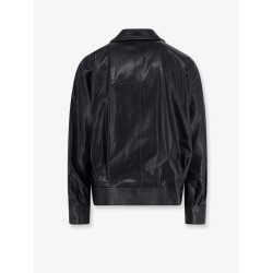 Paulo black leather jacket