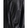 Paulo black leather jacket
