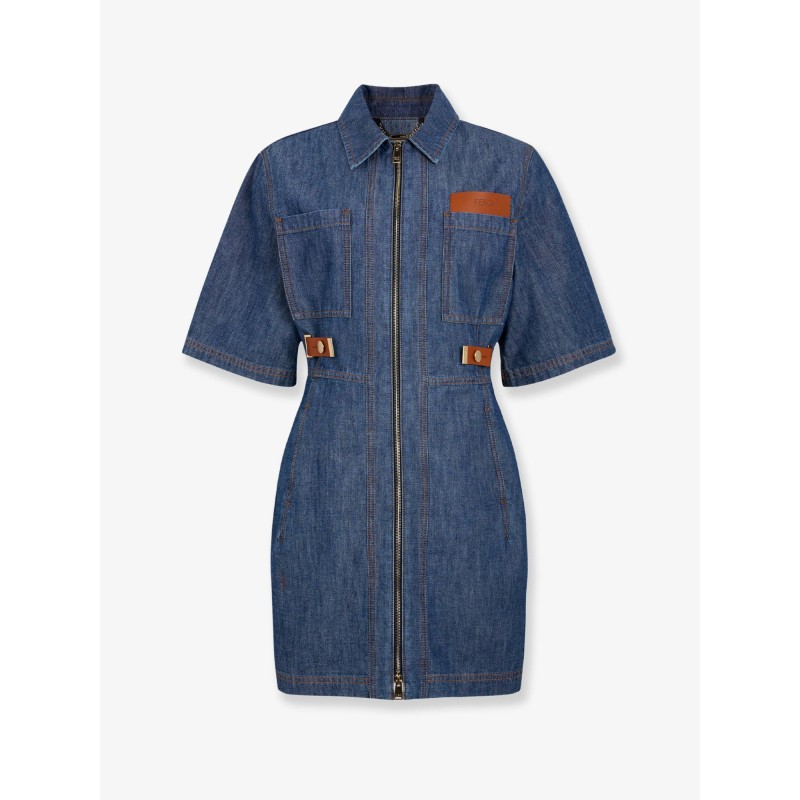 Chambray Denim Chemisier Dress