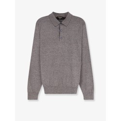 Ice Wish mélange cotton polo shirt