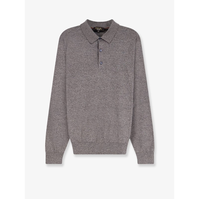 Ice Wish mélange cotton polo shirt