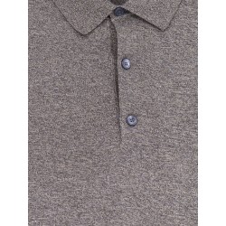 Ice Wish mélange cotton polo shirt
