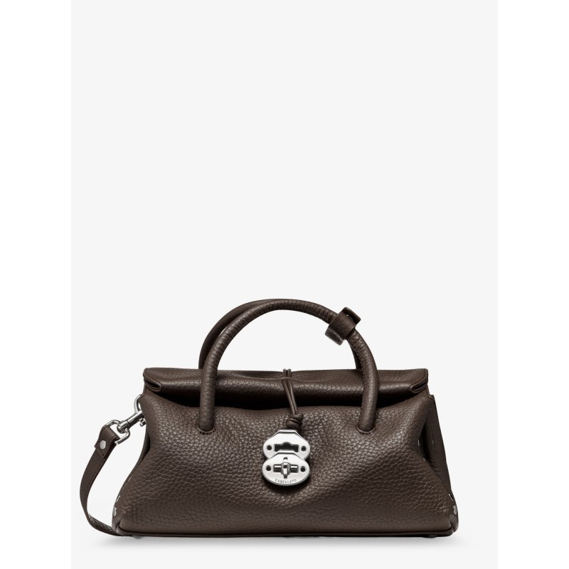 Dotta® Small Hammered Leather crossbody bag