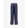Jeans with adjustable drawstring
